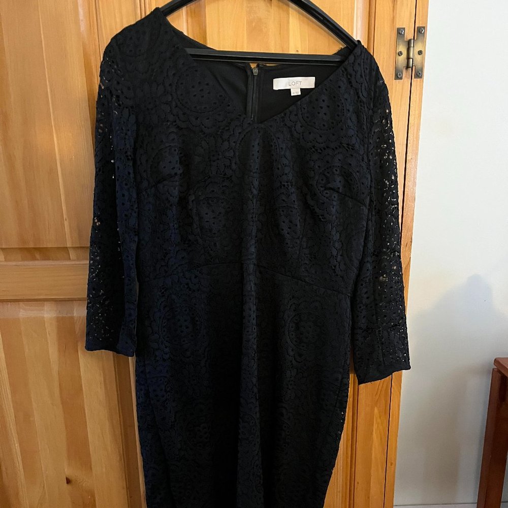 Loft black dress